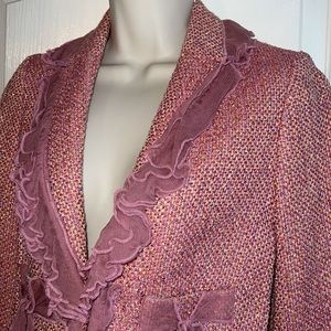 Anthropologie True Meaning Mauve Blazer